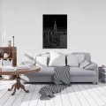 Obraz na płótnie obraz na ścianę czarny biały nowy jork empire state