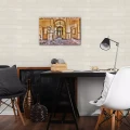 Obraz na płótnie obraz na ścianę beżowy brązowy wnętrze drzwi loft 60 x 40