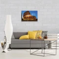 Obraz na płótnie obraz na ścianę złoty niebieski koloseum rzym 60 x 40