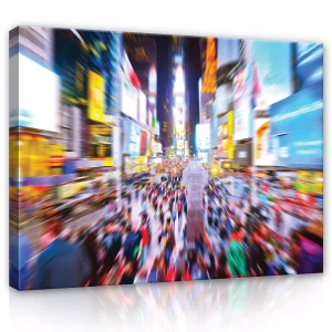 Obraz na płótnie obraz na ścianę Kolorowy Times Square nocne miasto