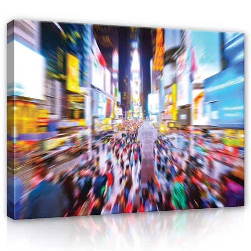 Obraz na płótnie obraz na ścianę Kolorowy Times Square nocne miasto