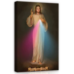 Obraz na płótnie obraz na ścianę Jezus Miłosierny religijny klasyczny