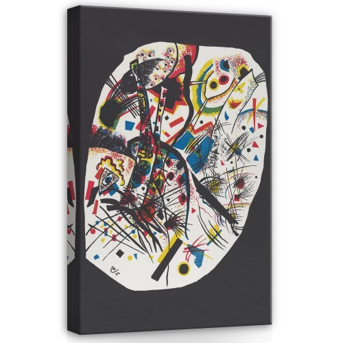 Obraz na płótnie obraz na ścianę abstrakcja kolorowa Kandinsky czarno