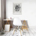 Obraz na płótnie obraz na ścianę Czarny Biały Abstrakcja Kandinsky 50 x 70