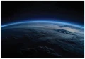 Fototapeta niebieska planeta ziemia kosmos gwiazdy nowoczesna ściana