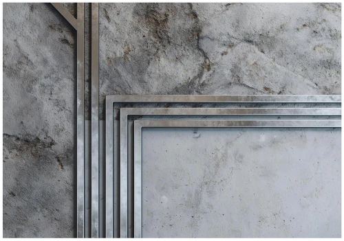 Fototapeta szara beton industrialny geometryczne ramy nowoczesna ściana