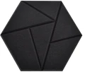 HEXAGON panel czarny samoprzylepny 3D akustyczny ścienny filcowy