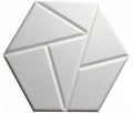 HEXAGON panel biały samoprzylepny akustyczny ścienny filcowy