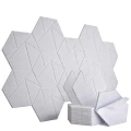 HEXAGON panel biały samoprzylepny akustyczny ścienny filcowy