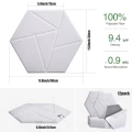 HEXAGON panel biały samoprzylepny akustyczny ścienny filcowy