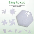 HEXAGON panel biały samoprzylepny akustyczny ścienny filcowy