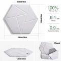 HEXAGON panel biały samoprzylepny akustyczny ścienny filcowy