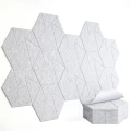 HEXAGON panel biały samoprzylepny akustyczny ścienny filcowy