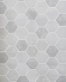 Tapeta ścienna nowoczesna geometria 3D metaliczna z szarością