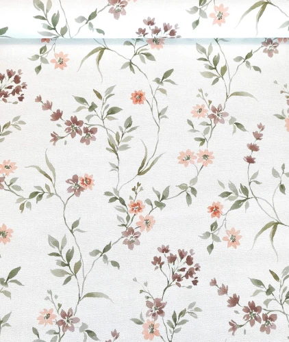 Tapeta winylowa w drobne kwiatki w angielskim stylu winyl 93770-1