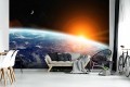 Fototapeta 3D kosmos ziemia gwiazdy