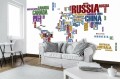 FOTOTAPETA MAPA ŚWIATA FOTOTAPETY MAPY