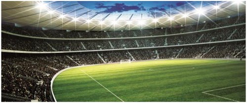 FOTOTAPETA 3D FOTOTAPETY PIŁKA STADION