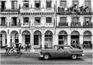 Fototapeta 3D miasto Kuba stare auto