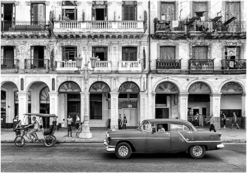 Fototapeta 3D miasto Kuba stare auto