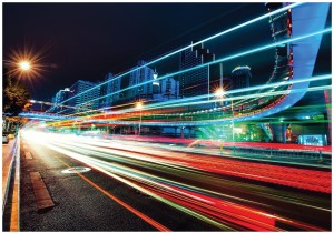 FOTOTAPETA MIASTO NOCĄ BUDYNKI FOTOTAPETY