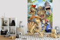 FOTOTAPETA DLA DZIECI DINOZAURY + KLEJ