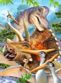 FOTOTAPETA DLA DZIECI DINOZAURY + KLEJ