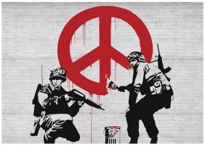 BANKSY FOTOTAPETA MUR BETON FOTOTAPETY