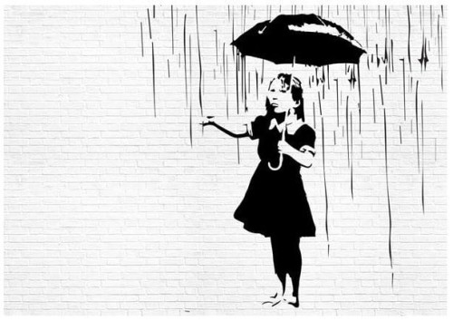 BANKSY FOTOTAPETA MUR BETON FOTOTAPETY