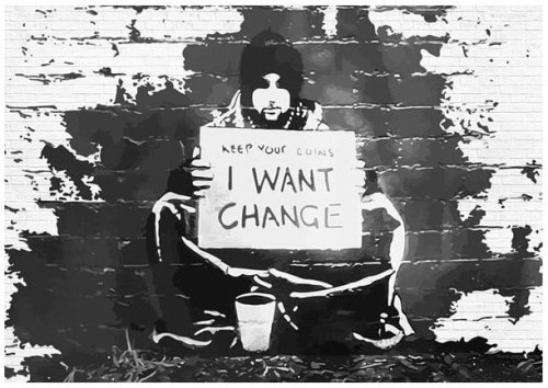 BANKSY FOTOTAPETA MUR BETON FOTOTAPETY