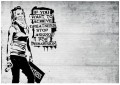 BANKSY FOTOTAPETA MUR BETON FOTOTAPETY