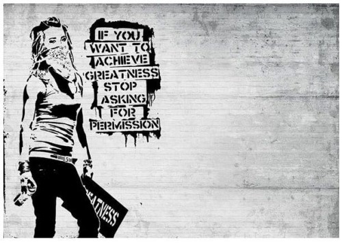 BANKSY FOTOTAPETA MUR BETON FOTOTAPETY