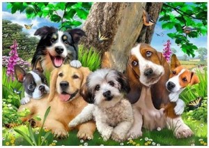 FOTOTAPETA DLA DZIECI SŁODKIE PIESKI PSY