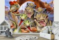FOTOTAPETA DLA DZIECI DINOZAURY + KLEJ