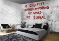 BANKSY FOTOTAPETA MUR BETON FOTOTAPETY