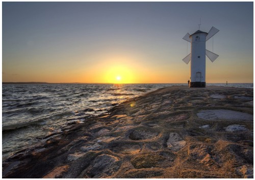 FOTOTAPETA ZACHÓD SŁOŃCA PLAŻA FOTOTAPETY