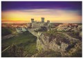 FOTOTAPETA ZACHÓD SŁOŃCA ZAMEK FOTOTAPETY