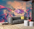 Fototapeta 3D kwiaty nowoczesna salon