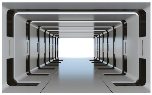 Fototapeta abstrakcja 3D tunel fototapety
