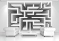 Fototapeta abstrakcja 3D tunel fototapety