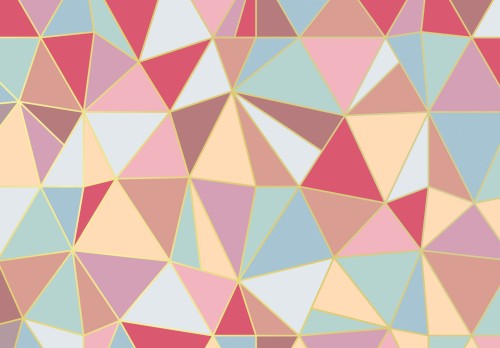 Fototapeta grafika geometria imitacja mural na flizelinie+KLEJ