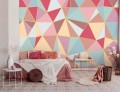 Fototapeta grafika geometria imitacja mural na flizelinie+KLEJ