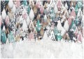 Fototapeta skandynawska kolorowe trójkąty