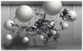 Fototapeta kule beton abstrakcja 3d