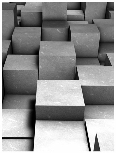 Fototapeta abstrakcja 3D bryły fototapety