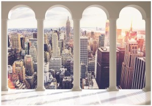 Fototapeta 3D kolumny widok nowy jork