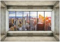Fototapeta 3D widok przez okno nowy jork