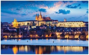 Fototapeta miasto nocą most fototapety