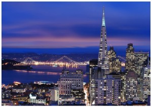 Fototapeta miasto nocą most fototapety