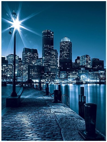 Fototapeta miasto nocą ulica fototapety